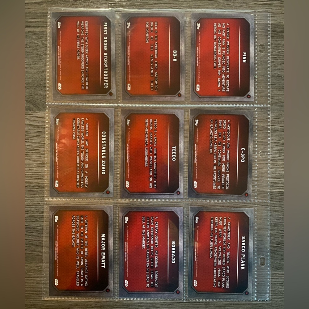 Topps 2015 The Force Awakens Card Collection *** Incomplete *** - Picture 2 of 6